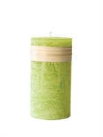 Lys Lime Grøn højde 23 cm Timber Candle fra Lübech Living - Tinashjem